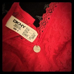 Red DKNY bralette